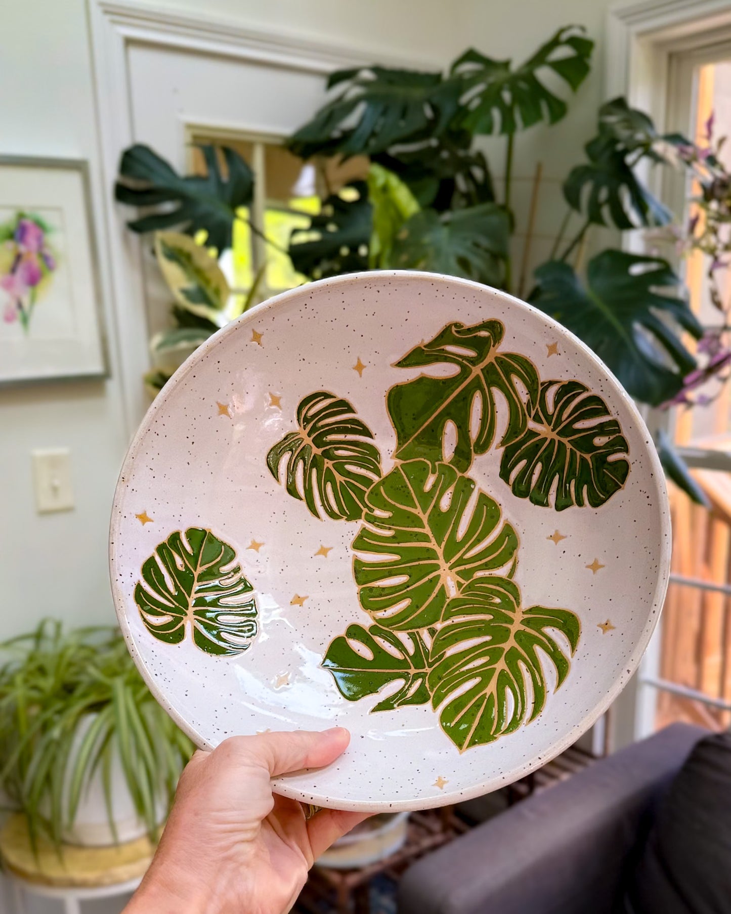 Monstera Serving Bowl 1