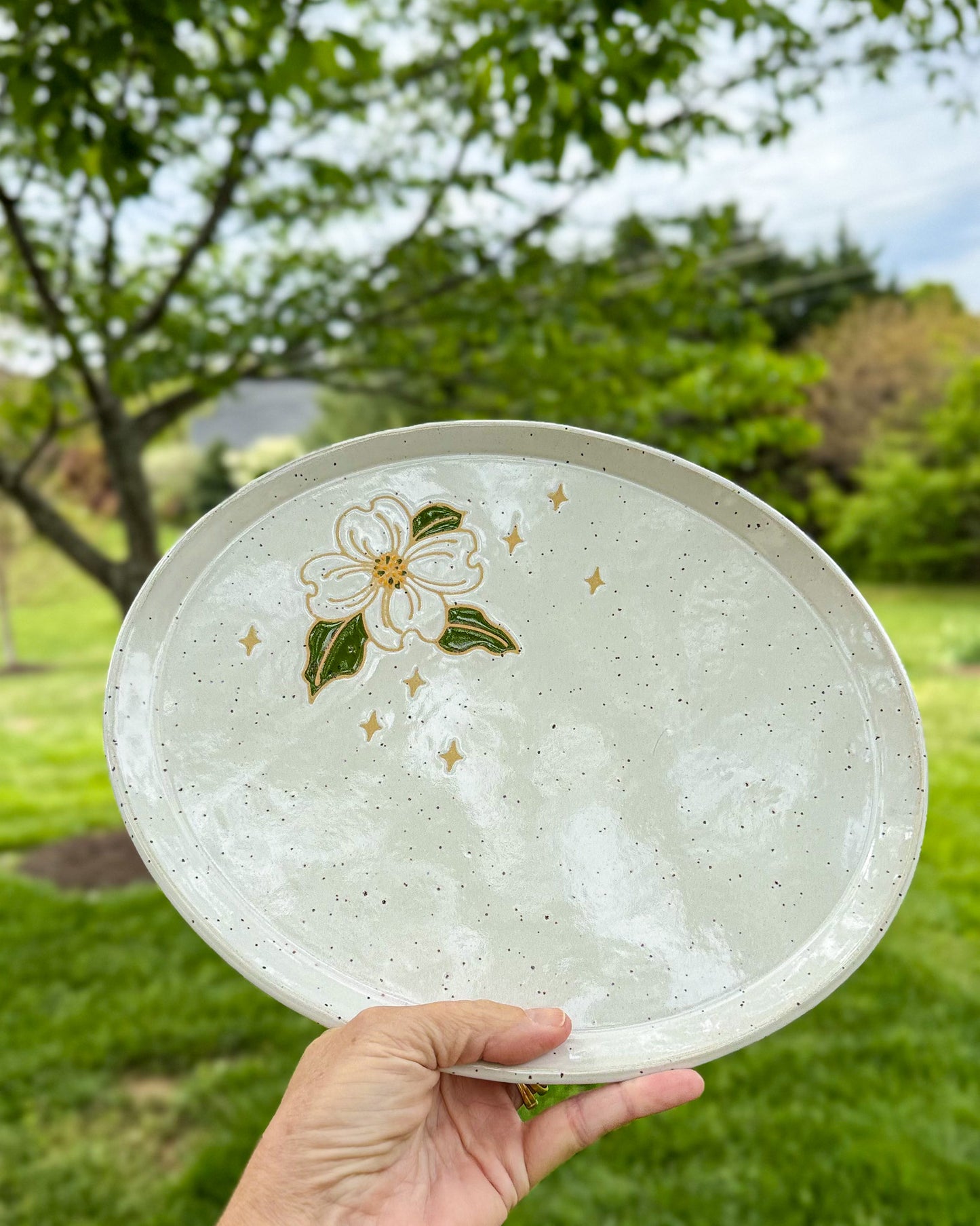 Dogwood Oval Platter
