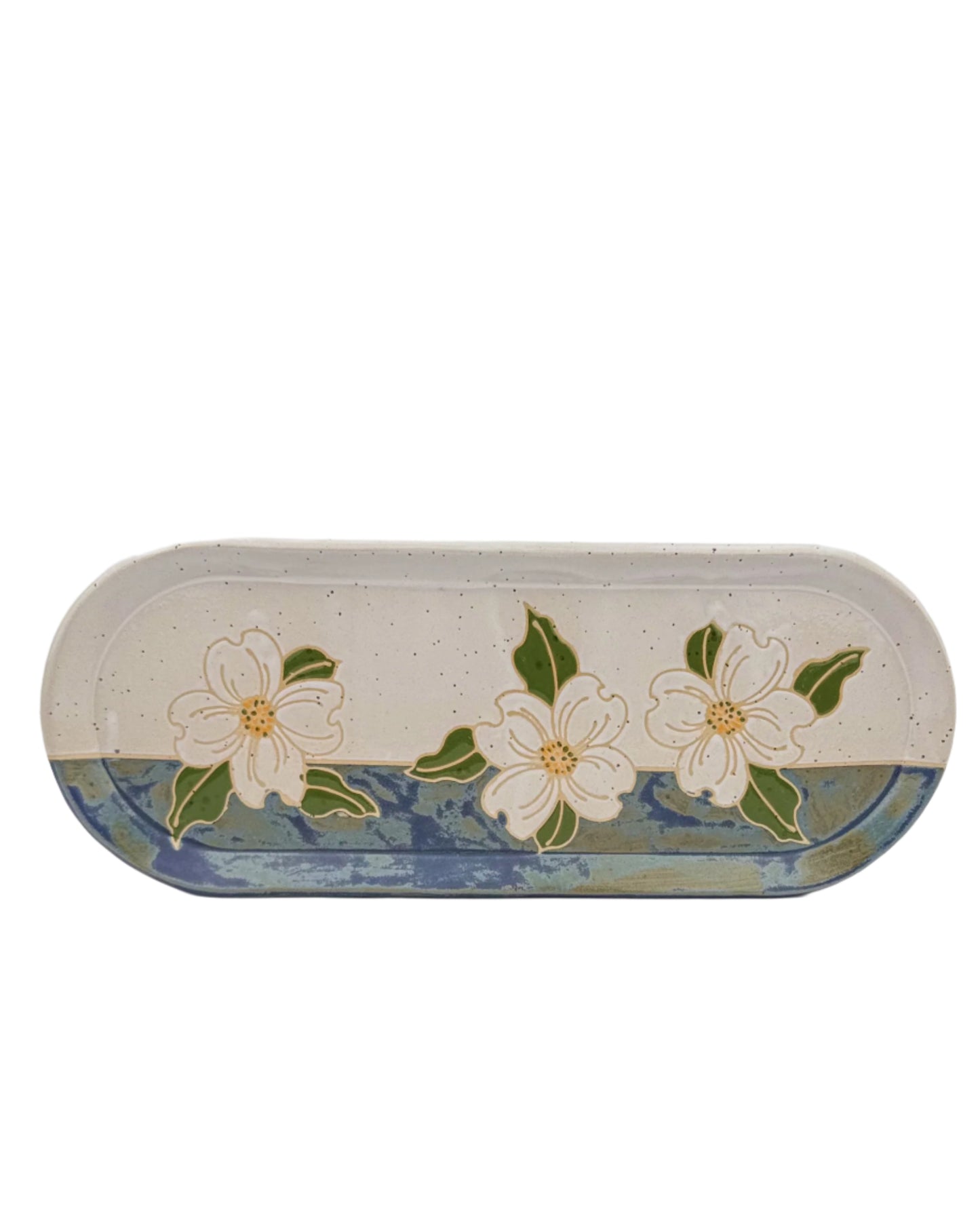 Dogwood Oblong Serving Tray