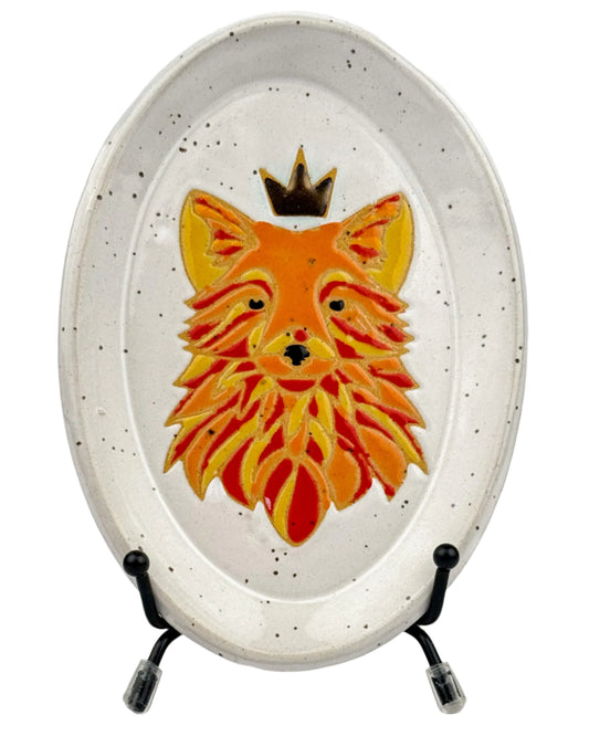 The Fox Queen Oval Tapas Plate
