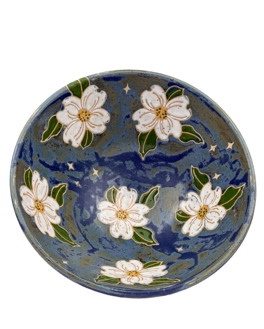 Midnight Dogwoods Serving Bowl - Limited Edition