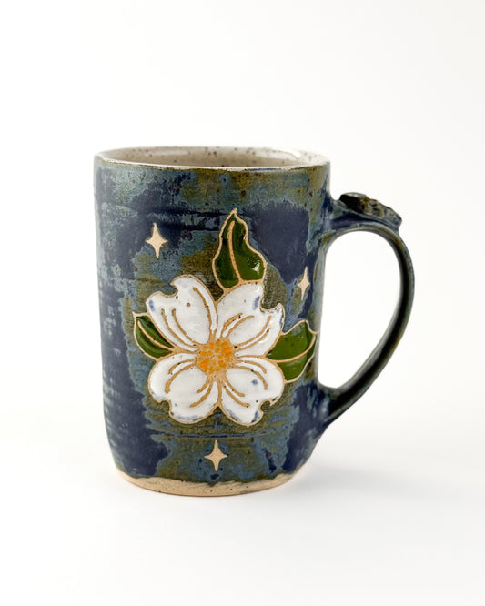 Midnight Dogwoods Straight Mug
